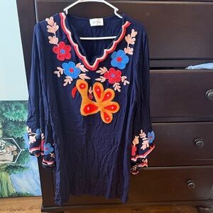 Red dress boutique coverup